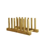 استند نگهدارنده بشقاب چوبی 6 خانه