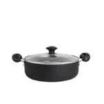 تابه دو دسته سایز 24 درب پیرکس گرانیت