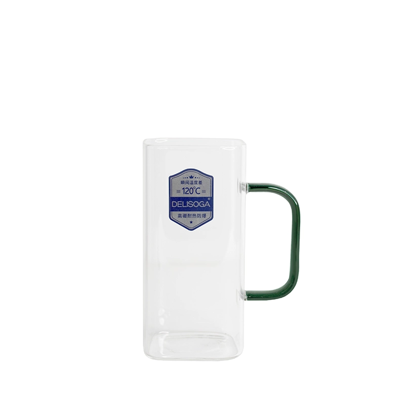 لیوان دلی شوگا مدل مربع دسته رنگی