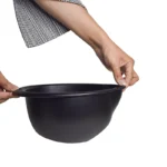 آبکش برنج شوی استیل مشکی الاکلنگی - Image 6