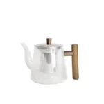 قوری مدل انگلیسی دسته چوبی طره