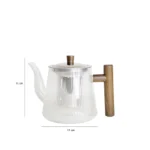 قوری مدل انگلیسی دسته چوبی طره