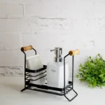 استند جامایع و اسکاچ فلزی مدل دسته چوبی