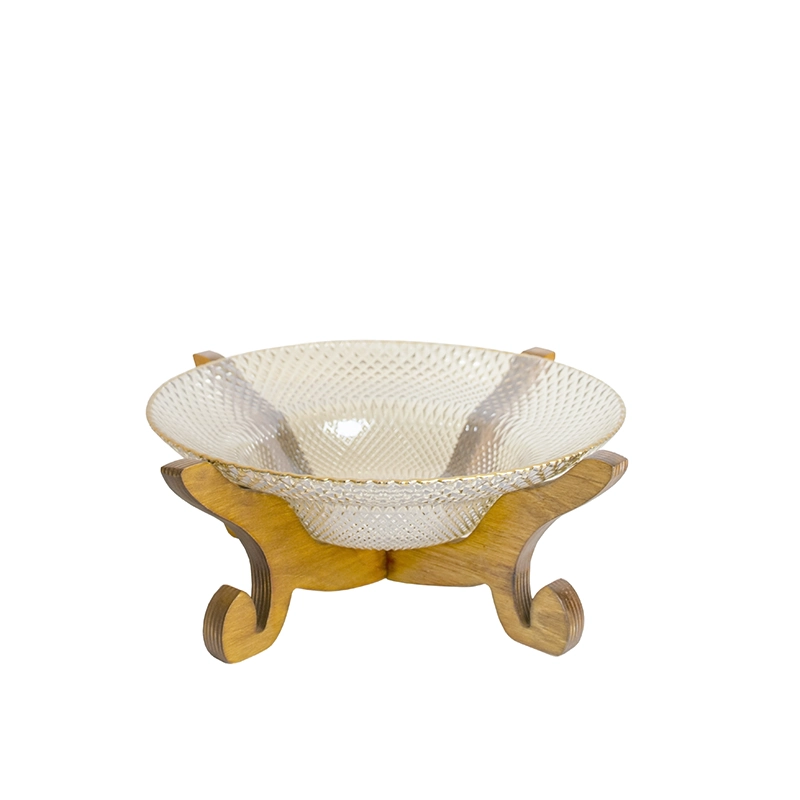 آجیل خوری و تنقلات طرح پیکسل لب طلایی پایه چوبی