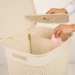 سبد رخت دربدار بلند طرح بافت