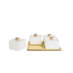 اردو خوری چهار تایی مربع بهتا سرامیکی درب دار