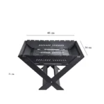 منقل تاشو سفری (رحلی) مشکی به همراه کیسه حمل مدل 001