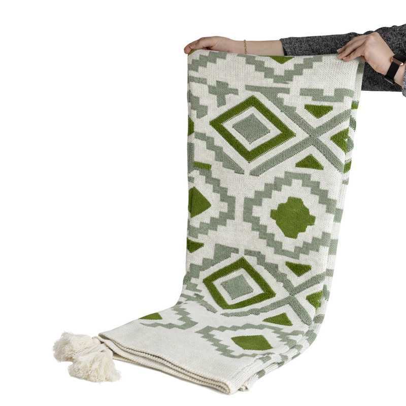 شال مبل پرشین ۲رنگه نخ آکریلیک ترک