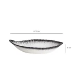 ظرف سالاد سرامیکی مدل اشکی وانسل رنگ مشکی